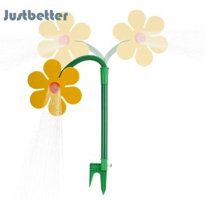 Dancing Daisy Water Sprinkler Outdoor Garden Decor 360 Degree Rotating Lawn Sprinkler for Yard Watering and Pet Fun
