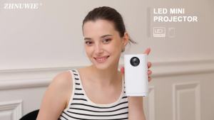 Smart Projector WIFIPortable Home Theater Mobile Phone Same Screen Projector Supports 4K LED Home Video Projector & Speaker