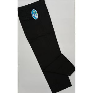 Celana SMA SMP Panjang Hitam tanpa/non Karet Merek Seragam