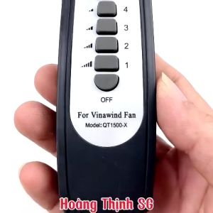 Điều khiển quạt trần điện cơ thống nhất VINAWIND 5 cánh Remote quạt VINAWIND QT-1500X - tặng kèm pin - Trang Nguyễn Computer