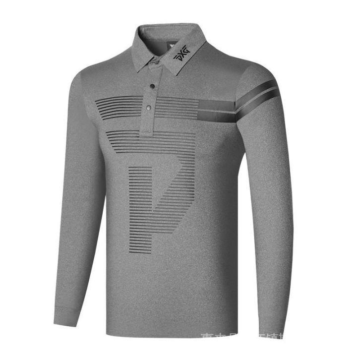 New Style Golf Clothes Clothing Men's Long-Sleeved Polo Shirt