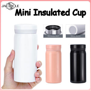 JACIRCLE Mini Vacuum Tumbler Stainless Steel Portable Pocket-sized Compact Design Leak-Proof Hot Cold Drinks For Student Office