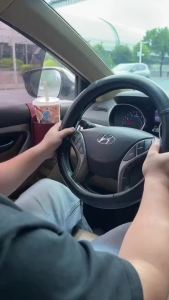 [Acekogo] Túi đựng đồ treo đa năng đa năng cửa xe bằng da ngăn để cốc dính cho chìa khóa điện thoại