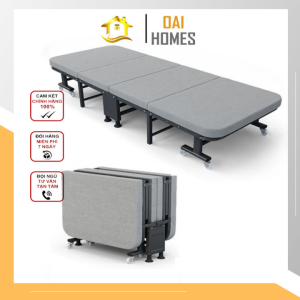 Giường Gấp Văn Phòng Gấp Gọn Rộng 70cm Có Bánh Xe Đẩy Di Chuyển Dễ Dàng- Oai Homes