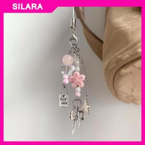 SILARA CCD Lanyard Handmade Beads Homemade Girly Style Ins Mobile Phone Chain Guben Card Pendant
