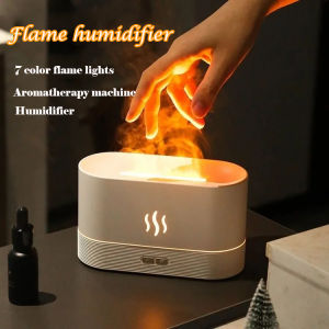 Colorful Flame Humidifier Essential Oil Aroma Diffuser air humidifier led Portable USB Mini Ultrasonic Humidificador 加湿器