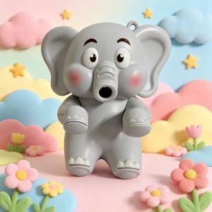 LUCHY WATCHES 3 Speeds Elephant Animal Fans Coffee Chiller Dinosaur Mini Clip-On Mini Food Cooling Fan Cute USB Rechargeable Food Cooling Tools For Office Home