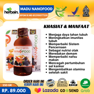 Madu Nanofood Vitamin Penambah Nafsu Makan Anak & Dewasa Original Madu Gemuk Badan Ampuh