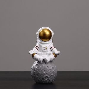 Astronaut Doll Set Home Decoration Sculpture Statue Fashion Spaceman Moon Gift Living Room Bedroom Office Desktop tabletop Deco Accessories Crafts