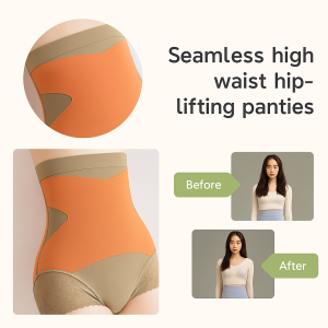 Seamless High Waist Hip-lifting Panties High Waist Womens Hip-Lifting Shaping Pants Seamless Slimming Girdle Panty