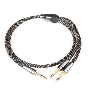 Dây cáp âm thanh HIFI 6.5mm sang đôi 6.5mm lõi đồng 6N OFC đầu nam chia Y dùng cho Mixer Loa Amplifier.