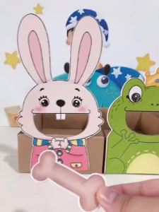 【Ship in 24H】【热卖】找食物动物主题幼儿园教具小班自制区角益智动物吃什么自制教玩具Find food animal themed kindergarten teaching aids small class self20261118