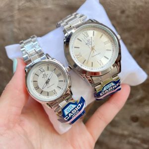 Watchhiend นาฬิกาข้อมือคู่รักคาสิโอ หน้าปัดขนาด 3040mm. ระบบควอทช์ สายเลท พร้อมกล่องคาสิโอ้แถมฟรี พร้อมส่ง ส่งเร็ว