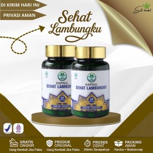 Kapsul Sehat Lambungku 60 Kapsul 100% Aman Mengatasi Nyeri Lambung Perih Asam Tukak Radang Infeksi Gangguan Lambung BPOM & HALAL MUI