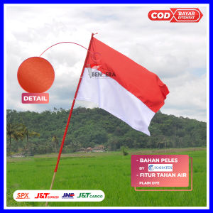 BENDERA MERAH PUTIH JUMBO 137 x 81 (ISI 10PCS)