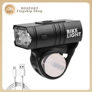 【HRFS】 LED Bicycle Light 10W 800LM 6 Modes USB Rechargeable MTB Front Lamp