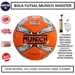 BOLA FUTSAL RUBBER PRESS MUNICH SHOOTER SIZE 4