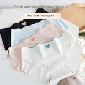Runenbaoluo liền mạch trái tim được thiết kế của phụ nữ đồ lót thoáng khí và kháng khuẩn quần lót sợi vitcô✨Lazlook✨
