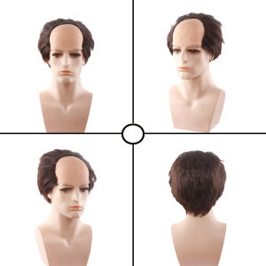 Newline Cross-Border old man Bald Wig Funny Bald Wig Bald Mens Wig Film and Television Props #