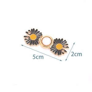 Buttons for Sewing Brooch Daisy Fixed Pin Waist Pin Waist Buckle Reusable Adjustable Jean Buttons Pins for Loose Jeans