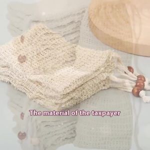 WH In stock Natural Cotton Linen Foaming Soap Bag Saver Net Mesh Massage Exfoliator Pouch Bathing Bubble Maker Cleaning Tool COD