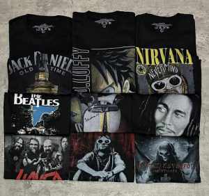 Kaos Distro Band Paket 4 pcs Random//Kaos Distro Murah