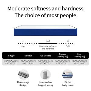 AIODIY mattress independent spring antibacterial breathable comfortable sleeping mattress Hard mattress