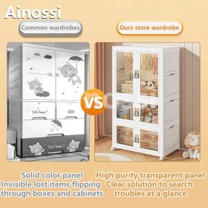 Foldable Multifunction Cabinet Drawer Storage Organizer for Clothes