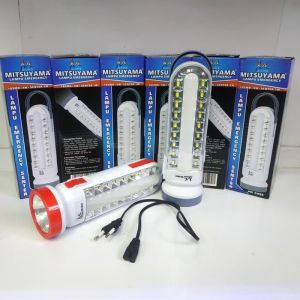 Lampu Emergency Mitsuyama MS 6032 18Led + 5Watt + Senter 1Watt senter terang - ShennyClothing