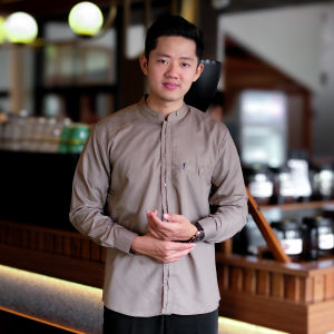Baju Koko Elrumi Lengan Panjang Elrumi Bermarset Motif Antasena Bisa Cod
