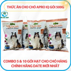 thức ăn cho chó apro IQ gói 500g - COMBO 5 & 10 gói hạt chó hàng chính hãng date mới nhất