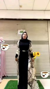 Gamis Leopart Rajut Mix Maxmara Sik Import