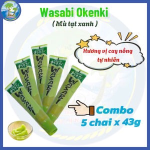 [Combo 5 chai] Nước chấm mù tạt xanh Wasabi Okenki