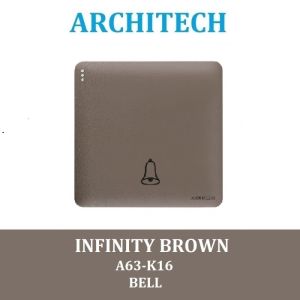 ARCHITECH INFINITY A63-K16 BROWN Sakelar - Saklar Bel