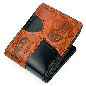 Mens Wallet Smooth Leather Packet Size Wallet with Cardholder - Original since 1850 - Free Shipping/COD Available - Factory Direct Shop