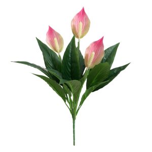 Artificial Potted Fake Plant Anthurium 1 pc for Home and Office Greening DecorOutdoor Landscape LayoutTropical Theme Scene Construction