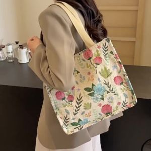 Large-capacity commuter tote bag 2024 Fashionable and versatile single-shoulder handbag ins Womens student shoulder bag