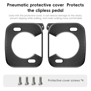 WEST BIKING Road Bicycle Pedal Splint Bicycle Shoe Splint Self locking Bicycle Pedal Pneumatic Anti slip Protective Cover