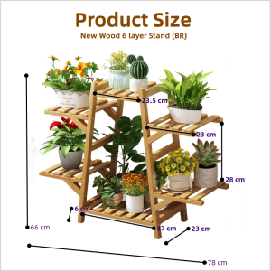 【i.Rumah】Balcony Flower Rack Storage Rack Indoor Succulent Climbing Vine Flower Pot Rack Living Room Multi-layer Floor Standing Shelf