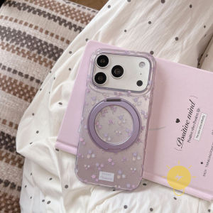 For iPhone 17 Pro Max Case TPU Mini Flower Rotate Phone Case For 16 15 Cover Aesthetic Korean Cute