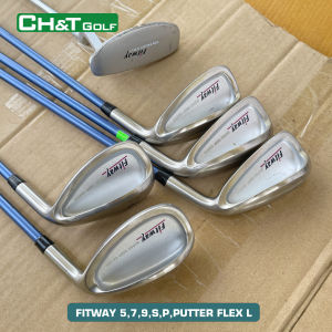 Bộ gậy golf sắt nữ 6 cây Fitway 579PSPutter Flex L nguyên bản nhập khẩu nhật