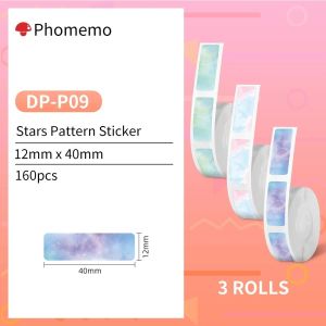 Phomemo Galaxy Series Pattern Thermal Label Sticker For D30/D30S/Q30/Q30S/Q31 Printer(3 Rolls)