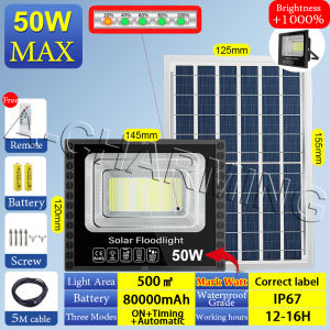 [BUY 1 TAKE Gift]solar light outdoor waterproof IP67 solar flood light 600W with supersize panel 9730LED flood lamp 300000mAh garden light with remote control COD christmas