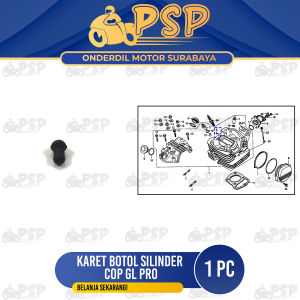 Karet Botol Silinder Cop GL Pro (Harga Per 1 PC) - Rubber Oil Seal Sil Silinder Head Kop Honda