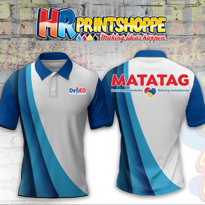 Deped Matatag Polo Shirts Uniform Full Sublimation Polo Shirt For Men And Women Teacher Deped 7471