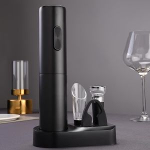Local shipment Electric Bottle Opener Set Automatic Wine Corkscrews Wine Dispensers Storage Boxes Foil Cutter Gift Sets Vacuum Corkscrew Accessory Sets Bar Essentials