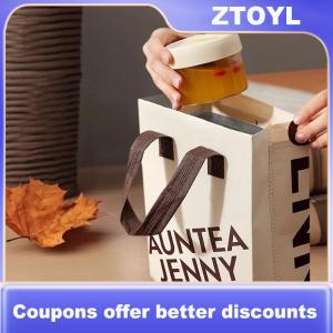 【ZTOYL】 1 cái 240 400ml thủy tinh thực phẩm lưu trữ Jar với kín Silicone nắp chịu nhiệt lò vi ba súp nước trái cây container ngũ cốc Jar