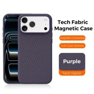 Luxury Tech Woven Phone Case for For iPhone 18 Pro Max 17promax 18Pro 17 Pro TechWoven Magnetic Wireless Charge Cover