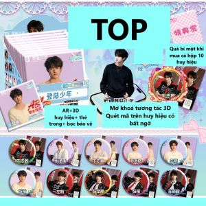 TF gia tộc Huy hiệu chạm nổi AR 3D dạ quang lấp lánh TF4 T.O.P TNT TF Tứ Đại Đăng Lục Thiếu Niên Thời Đại Thiếu Niên Đoàn