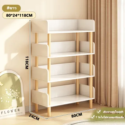 MONI ชั้นวางของสไตล์มินิมอล ตู้หนังสือเด็ก สำหรับห้องนอน - มีให้เลือก 3/4/5/6 ชั้น ใช้งานหลากหลาย ประกอบง่าย
